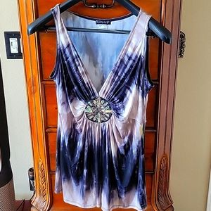 Venus NWT tie dye embellished top.